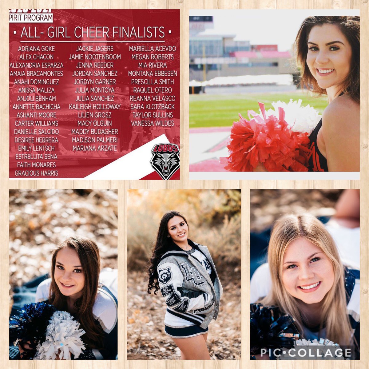 Congrats to three of our seniors Jordyn, Prescilla, Taylor and our JV  coach Amber for making the UNM all girl team. We are so proud of you 🐺 ❤️