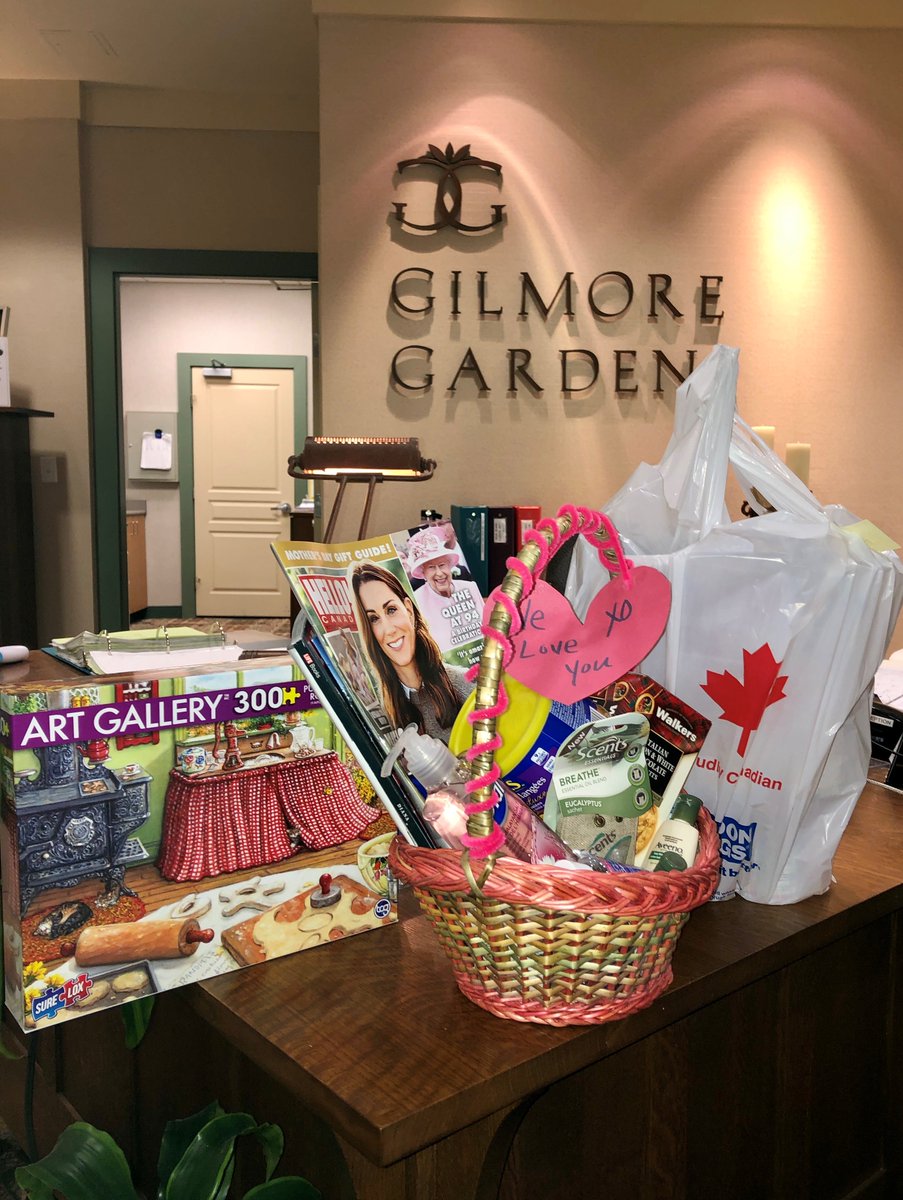 GilmoreGardens's tweet photo. A care basket arrived for a lucky Resident from their family member. The basket was packed with goodies and a McDonald's Treat for lunch! This will keep her busy. @McDonaldsCanada @LondonDrugs #CareBasket #RichmondBC #Goodies #Love #Treats #Puzzles #verveseniorliving https://t.co/SUKBww0wUt
