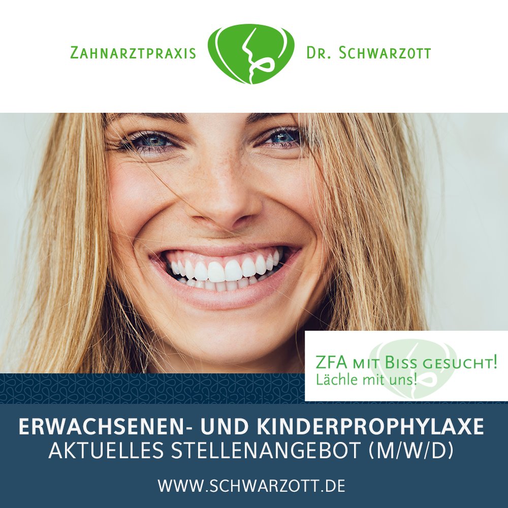 STELLENANGEBOT – ERWACHSENEN- UND #KINDERPROPHYLAXE in #Friedrichshafen am #Bodensee --- Bitte teilen und weitersagen! --- Sie sind ZFA mit fachkundlichem Nachweis und Erfahrung in der Prophylaxe, ZMP oder ZMF (m/w/d)? schwarzott.de/jobs-zahnarztp… #Prophylaxe #Zahnarztpraxis
