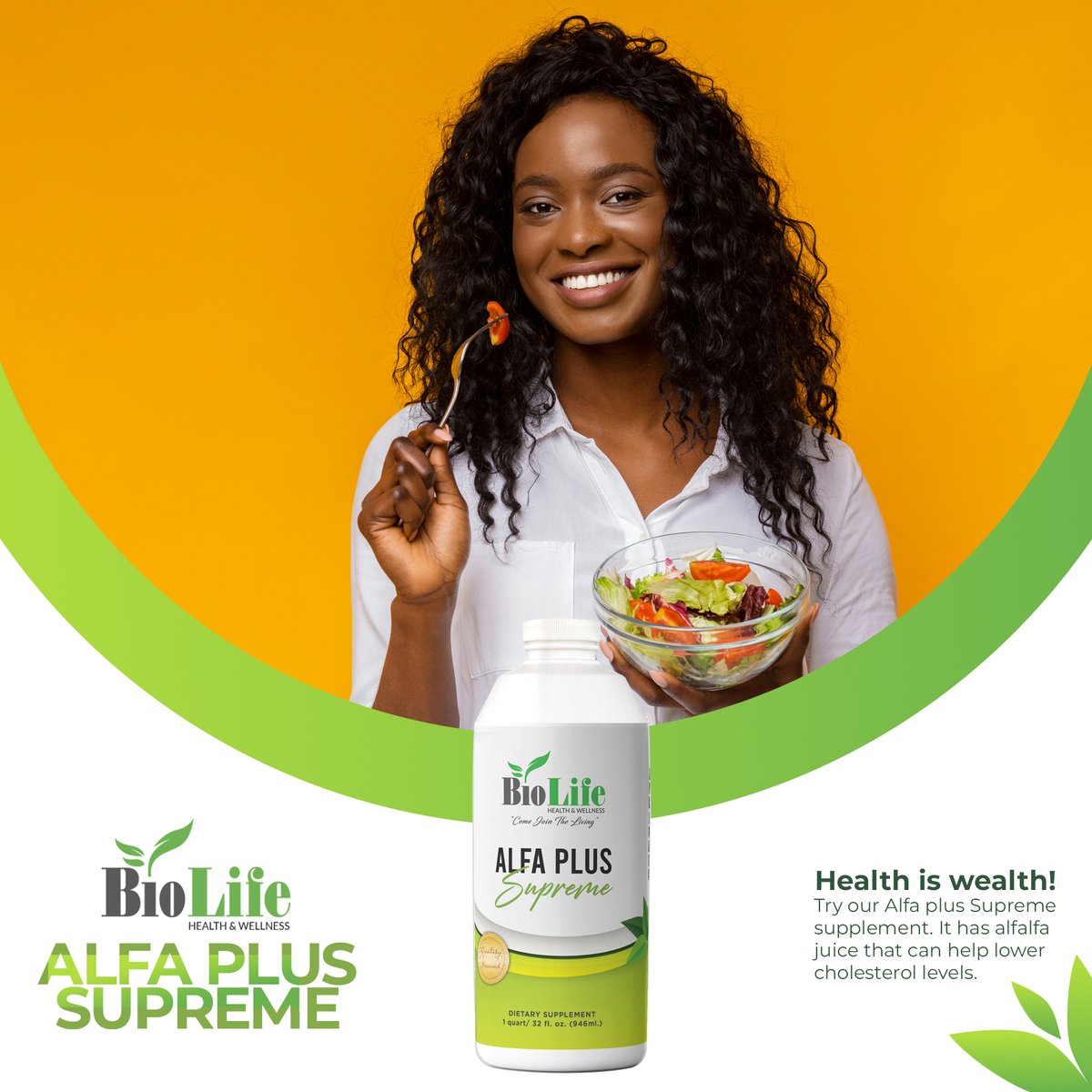 biolifenow's tweet photo. Worried about having high cholesterol? Try our Alfa Plus Supreme supplement. It has alfalfa juice that can help lower cholesterol levels. Buy now! #alfaplus #riboflavin #healthbenefits #supplements #biolife #healthy #health #healthandfitness #healthcare #healthlife https://t.co/2Wz353CwPc