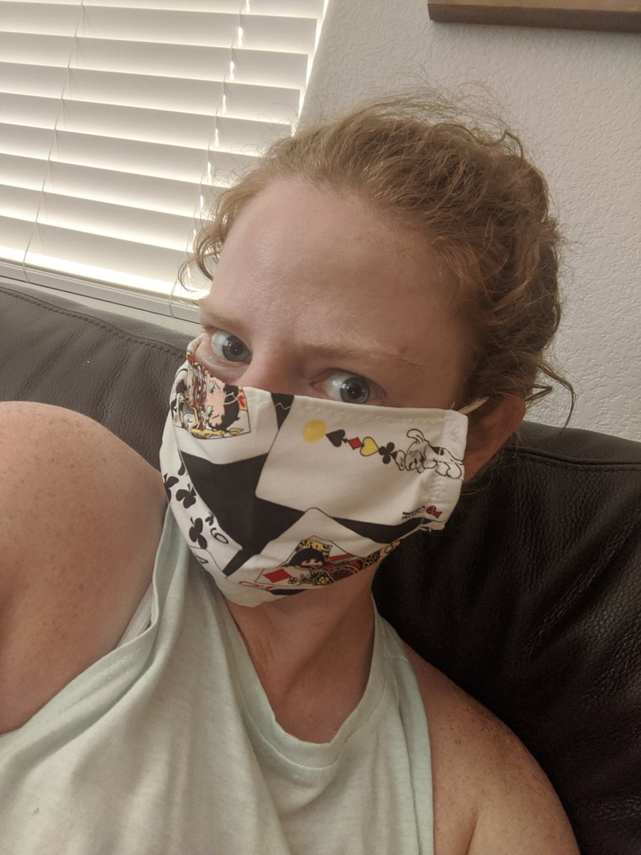 jesswelman's tweet photo. How do I know my aunt is more awesome than yours? Because I bet yours didn't send you a Betty Boop poker mask. Though, I feel like the Betty Boop of poker has to be @JenniferTilly, right? https://t.co/tpFjPkJqtt