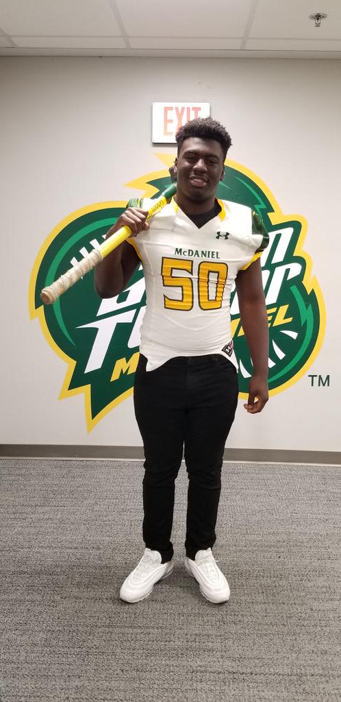 We are so proud of you Aj McCall! <a href="/kinggjayy_/">AJ</a>  <a href="/crosshs2020/">SENIOR C/O 2020</a> #Greenterror #McDaniel #PGCPSSigningDay2020 <a href="/pgcps/">PGCPS</a>