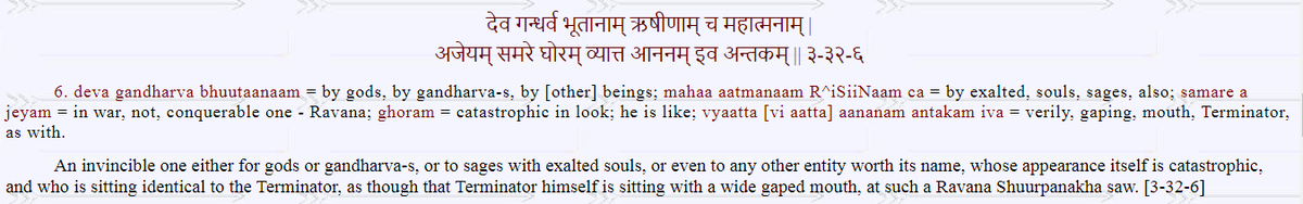 1. In Aranya Kand, Ravana is introduced as invincible to all (Devtas, Rakshas etc)2,3. Yet, Ravana is unable to beat Yama who actually makes him flee from fight and Brahma had to intervene to stop him from killing Ravana.