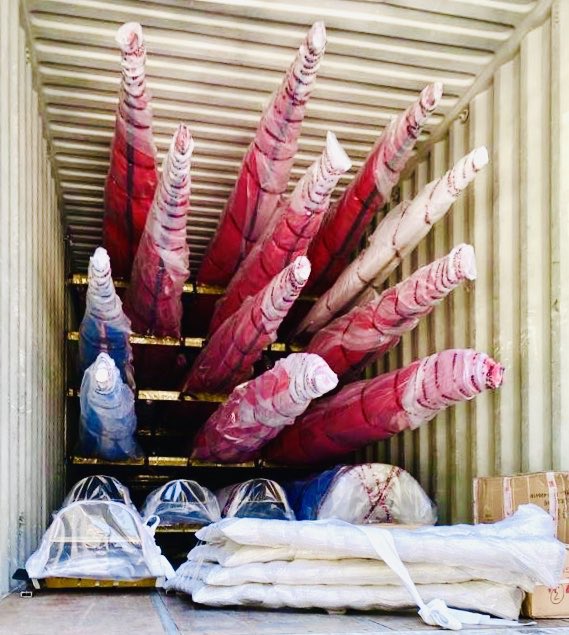 bada_row's tweet photo. Nuestro botes @falconracingEU ya han iniciado su viaje rumbo unos a @RemoSantona y los otros para que los equipos juveniles de la @fed_esp_remo puedan ir a por todas en Cto de Europa 💪🏼🚣🏼
A finales de junio será la entrega oficial... y a remar!!! #rowrowrow #BADAROW
#remo #row https://t.co/oczaOQpZTX