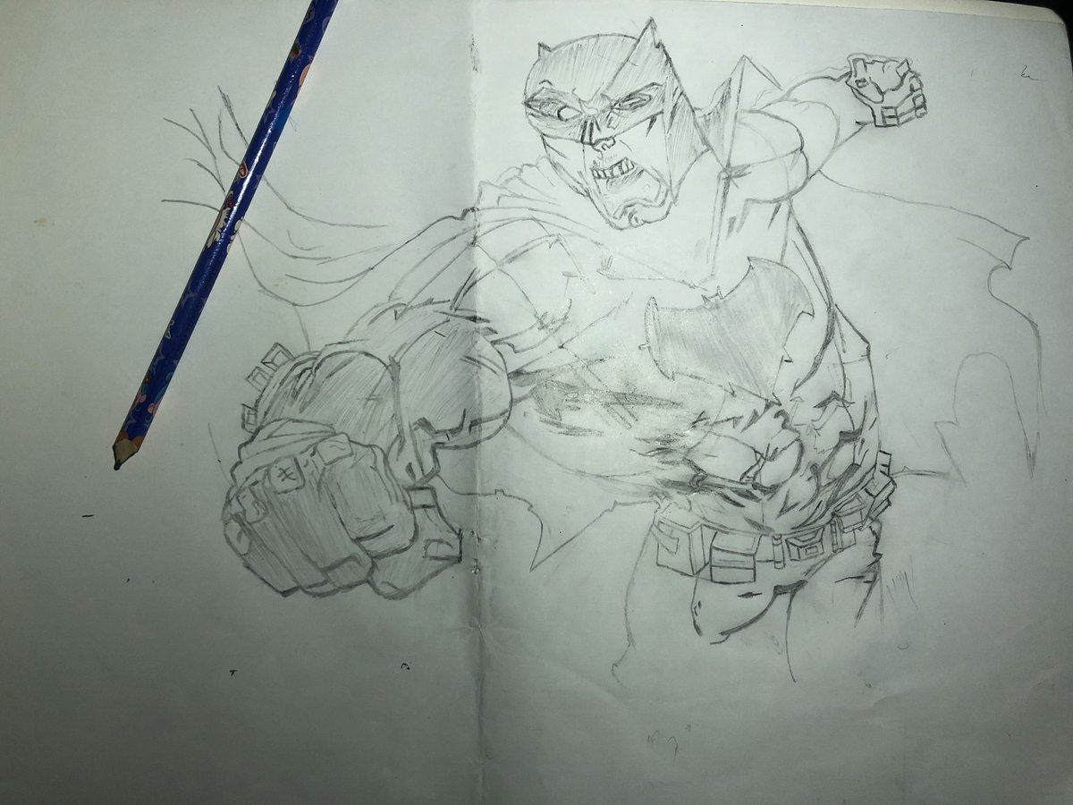 evrithin's tweet photo. So I decided to jump on this #SketchForFun.
Sketch of Batman https://t.co/pCwYrvRGMW
