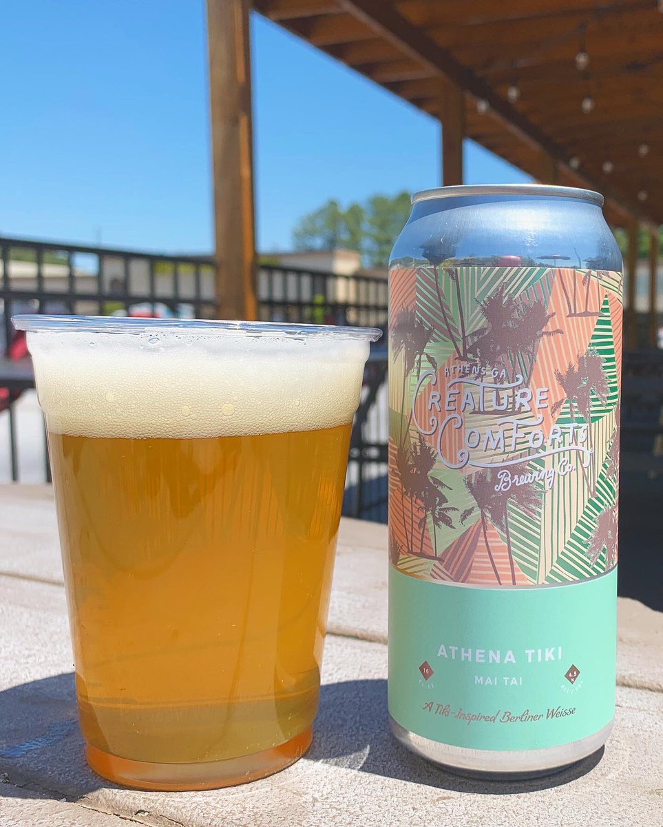 Beyond thankful to carry brands like #CreatureComforts. They have handled this pandemic so gracefully and taken care of their community! Cheers to you #CreatureComfortsBeer! Come grab this SUPER RARE can of #AthenaTiki while you still can!