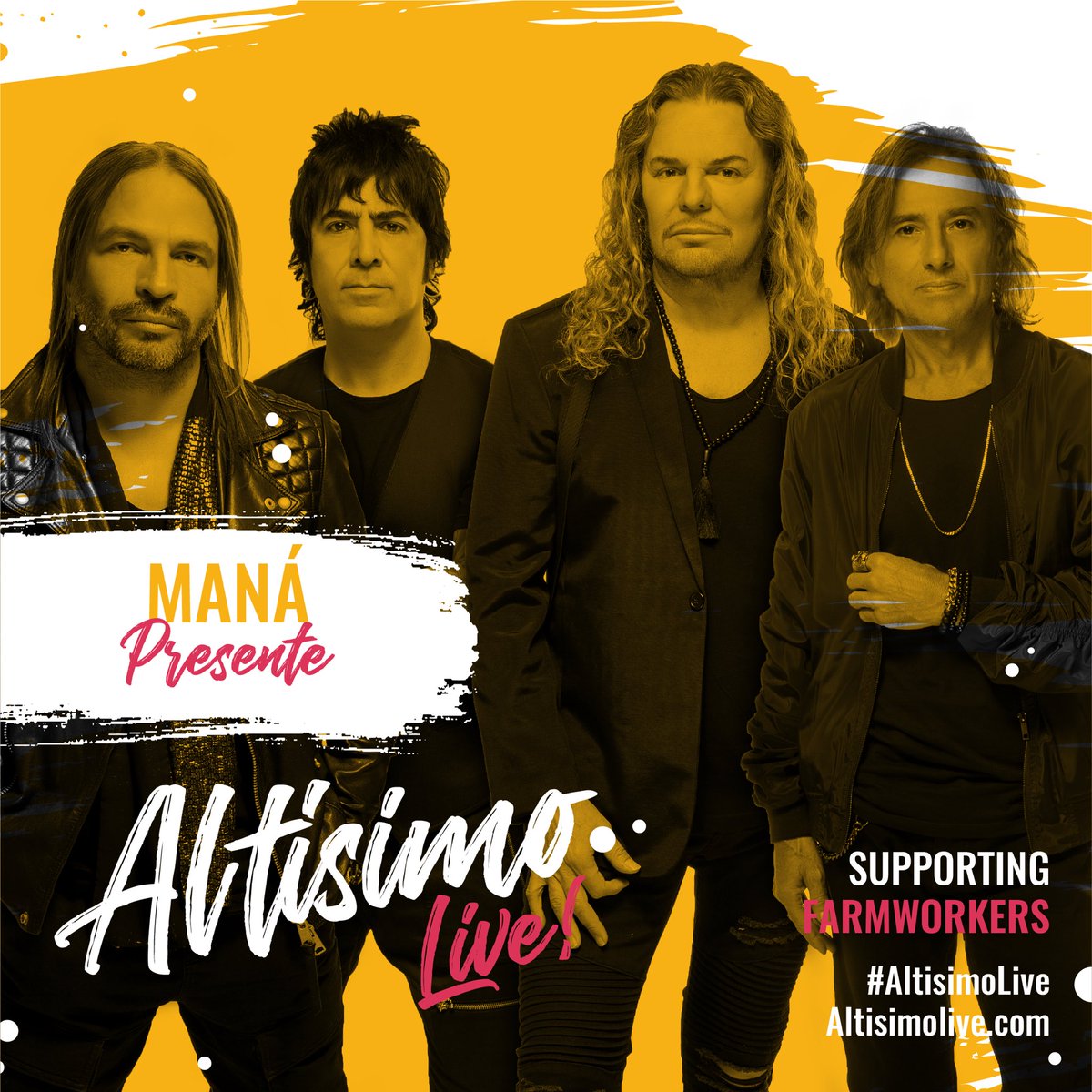 manaoficial's tweet photo. El próximo 5 de Mayo estaremos participando del #AltisimoLive  Tú también puedes ayudar donando #5en5.www.altisimolive.com​ para más info. @AltisimoLive @mujerxsrising @BeHIPGive @iheartlatino https://t.co/4U9ZXiAOkn