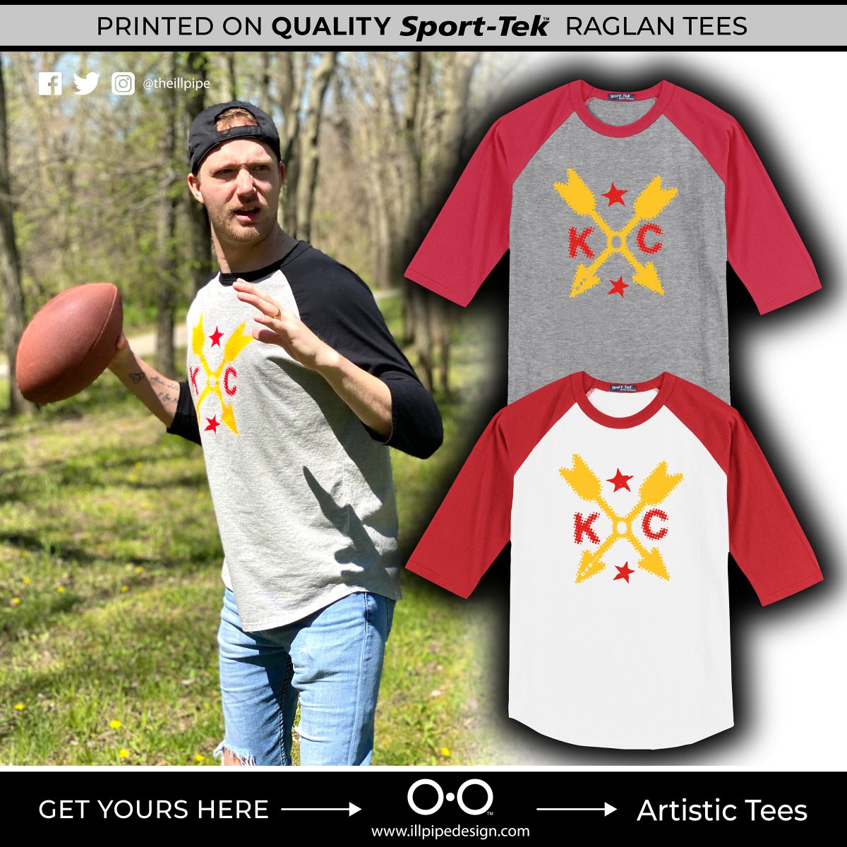 circle3design's tweet photo. The weather has been so nice lately! Look at Jake here, enjoying his 3/4 sleeve KC tee at the park! @gallerymc Football is almost here! Get your shirt now! @Chiefs @PatrickMahomes #KC #kansascity #raglantee #comfyshirt #football #KCarrows
https://t.co/WpvVG0RrkM https://t.co/4R8KmG9uoW