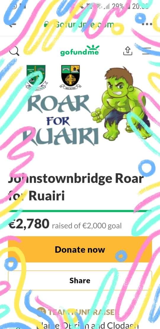 TheBridgeCamogs's tweet photo. Amazing effort 1400km and generosity €2780 from everyone. We're all set to continue tomorrow. 💙💚 #RoarForRuairi #1000kmChallenge #ClubIsFamily
@OfficialCamogie @KfmSport https://t.co/St2Xzk4xgB