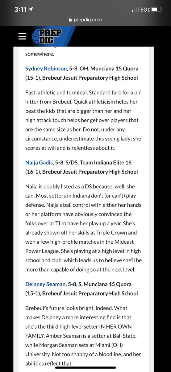 BrebeufVB's tweet photo. I knew these 3 were special! We 👀 you Braves!! @naijagadis @delaneyseaman and Sydney Robinson! ❤️💛❤️ #GETUPPREP https://t.co/xRPGe5X1TN