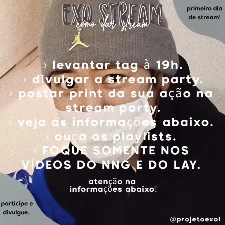 projetoexol's tweet photo. oi erries, hoje é o quinto dia da stream party, e é o tema LAY E NNG! vocês já sabem né? subir a tag #EXOStreamParty, marcar dois amigos e o @weareoneexo e postar sua ação, não esqueça de ler as informações ou na imagem ou no fix e ouvir as playlists! até erries. 💓 https://t.co/8nqaTZcPwy