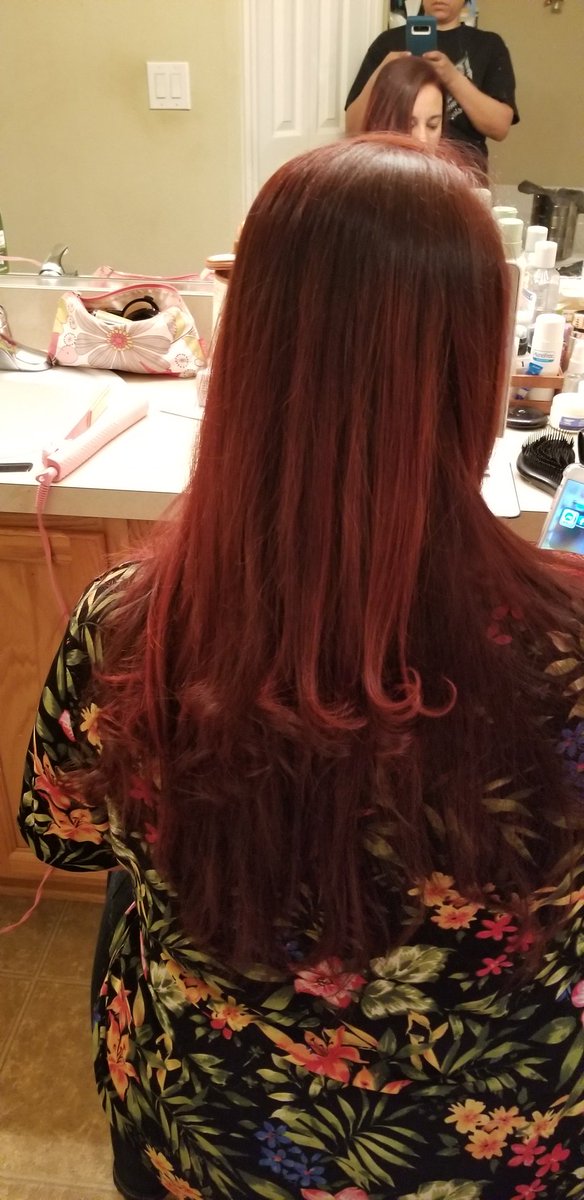 tinked23's tweet photo. my lovely sister, my redhead experiment. https://t.co/4Rmn9sZR76