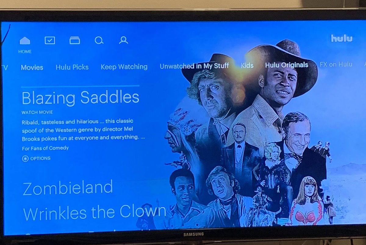 Views_by_V's tweet photo. Hmmmm...Hulu has been listening to the #AVHappyHour conversations. #BlazingSaddles #NotTheOriginal https://t.co/wpaHf3GdwJ