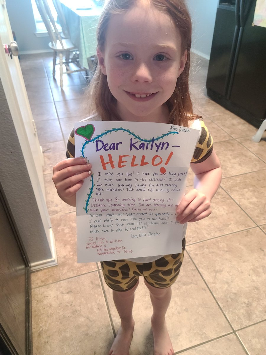 lmathews4th's tweet photo. My kids have some of the best teachers at LSRO β€ All three of them received a sweet letter from their teachers this week. It so brightened their dayπ
Thank you, Candace Allen, @mrsjaclyngl
@lindsbrister #positivelyLIFE #lsmustangs #bestteachers https://t.co/WoOCLTfztm