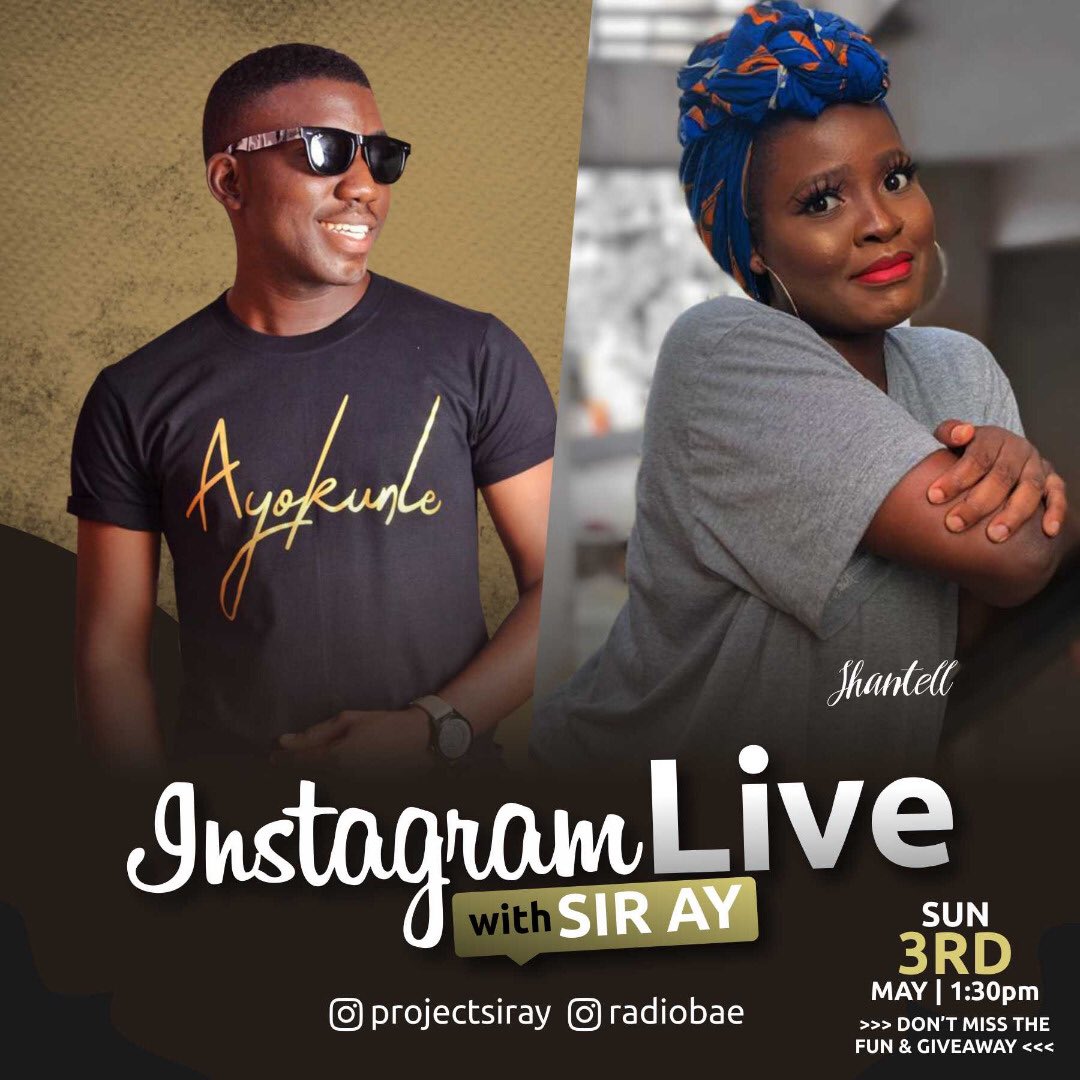 PROJECTSIRAY's tweet photo. Going Live On Instagram Tomorrow With @iivory_blue @Theradiobae @motaraaaa @esther_biade 

The Fun
The Cruise 
The Motivation
The Exposure 
The Giveaway 
💯💯💯💯💯💯💯💯💯💯 https://t.co/5eCnpLZEiY