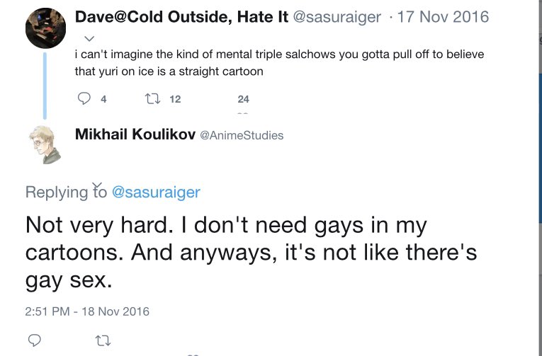 ActionZacku's tweet photo. @AnimeStudies @ANN_Lynzee Let me ask you - does someone with views this deeply bigoted deserve to be the gatekeeper of who gets to speak at an academic conference? https://t.co/7FsVbSNtj1