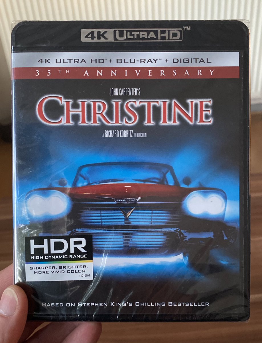 stephenwilson04's tweet photo. "Ok....show me". Upgraded to the 4K version. The only thing left to say is..."we'll show those shitters what we can do" #christine #4kultrahd #stephenking #johncarpenter #keithgordon #arniecunningham #1958plymouthfury #possessedcar #evil https://t.co/g8u0jm1lel