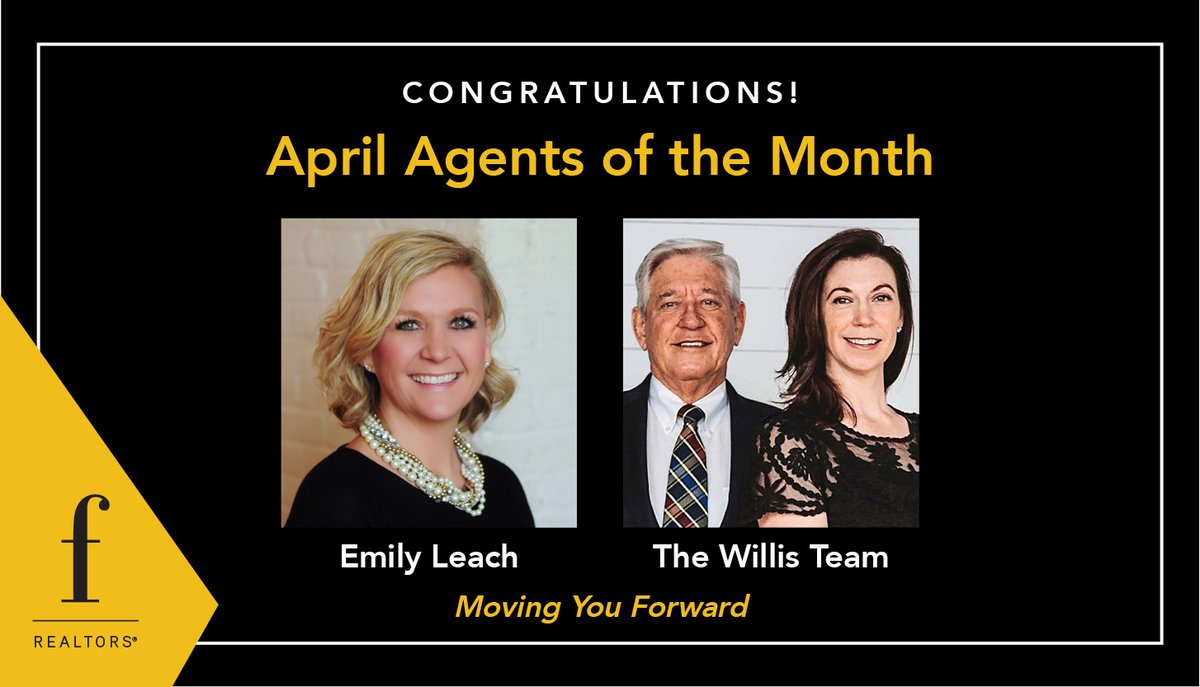 FazHomes's tweet photo. Congratulations to our #AgentsoftheMonth, Emily Leach & The Willis Team! Their efforts to quickly adopt the new safety protocols & utilize the technology necessary to keep their clients safe while efficiently navigating the market truly set them apart. #realtorlife #leadingre https://t.co/qohmqwPvNo
