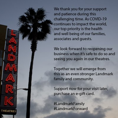 Support now for your visit later, purchase an e-gift card here: fal.cn/37RI9
#LandmarkFamily #LandmarkForward