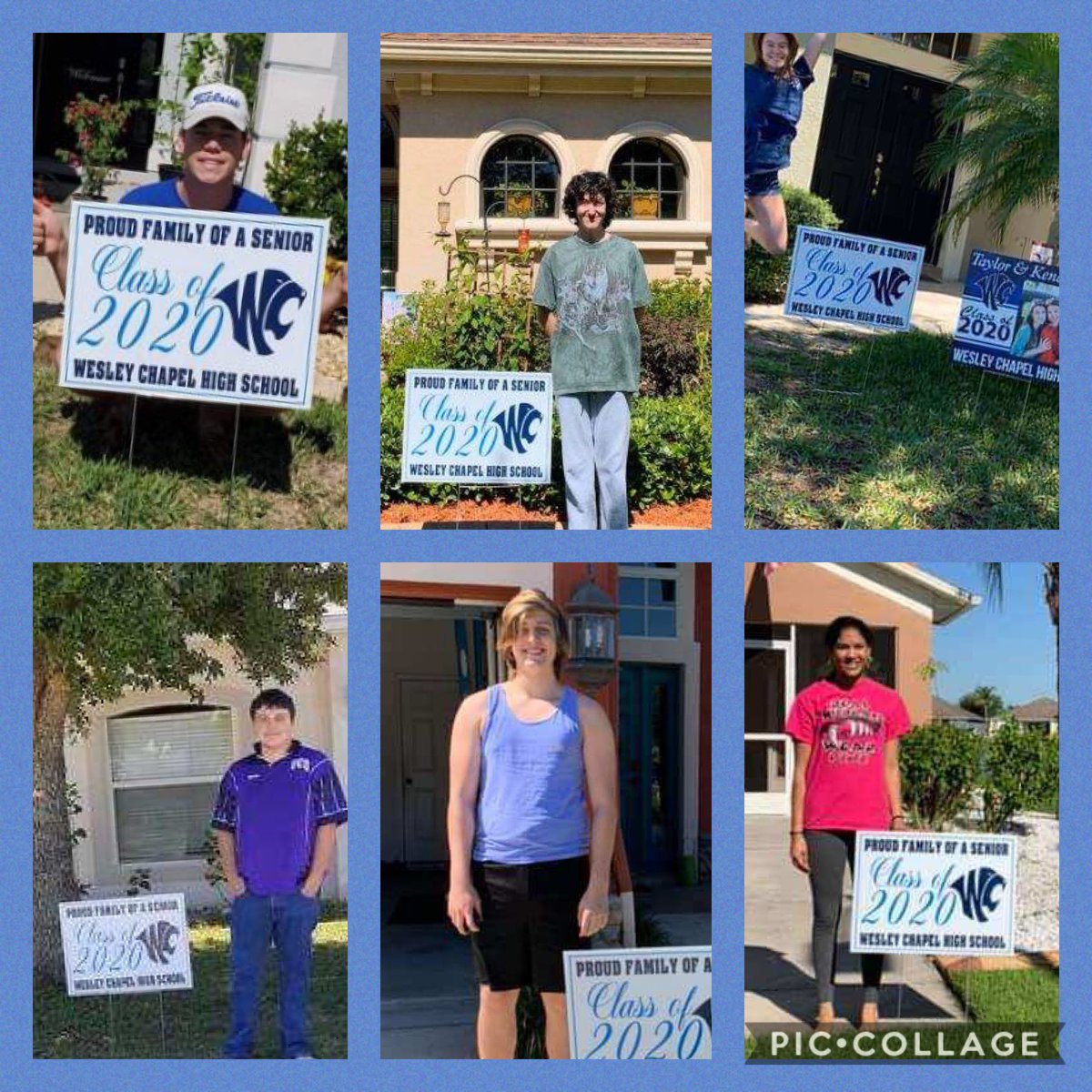 WCHS_Wildcats's tweet photo. The community and teachers at WCHS came together to honor our Class of 2020 by purchasing a sign for every Senior! https://t.co/kHeMEiPDsX