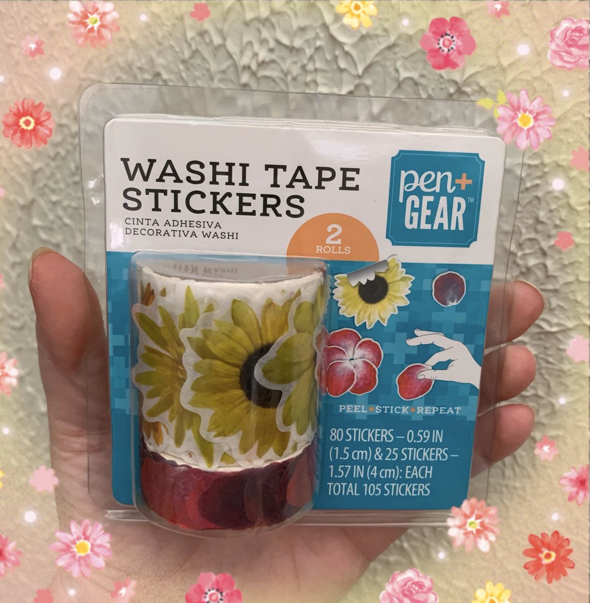 bonbonsandbooks's tweet photo. My new #washitape from @walmart #walmartfinds ππ
.
.
.
.
#ilovewashitape #washitapeaddict #penpalstuff #myhobbies #bonbonsandbooks ππ#cutewashitape #barginshopper #bonbonsandbooks https://t.co/BYyVPsohI5