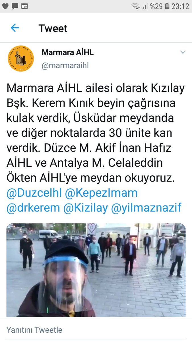 Üsküdar meydanından bir ses yükseldi...Hastalarımıza kan oluyoruz, can oluyoruz; yakınlarına umut...İmam Hatip okulları; öğretmenleri, velileri, mezunları ve gönüllüleriyle kan bağışı seferberliğinde!.. Size en yakın🩸bağış noktası ⬇️
kanver.org/KanHizmetleri/…

#İyilikKanımızdaVar