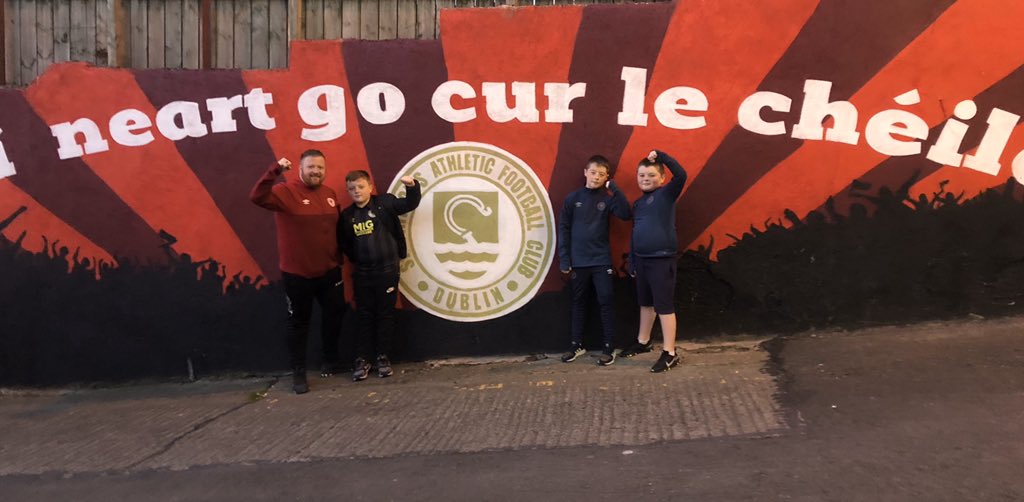 Half way through our 5k walk to support Cians 200k walk for <a href="/stpatsfc/">St Patrick's Athletic FC</a> academy. 
Ni neart go cur le chéile ⚽️🔴⚪️