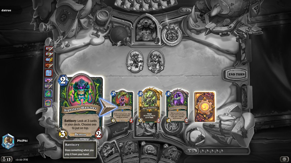 TimeOffPhiPhi's tweet photo. WTF ! @PlayHearthstone @hearthstone_fr I asked " Kayn " not the 6/7 !!! Why ? It's a bug ? https://t.co/RcbODG4CUz