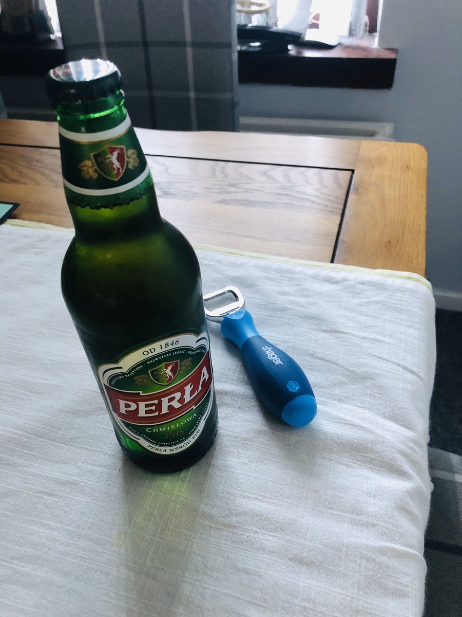 Thanks <a href="/hageruk/">Hager UK</a> for great „tool” to make weekend easier😂 only set of screwdrivers missing for collection to opener😂