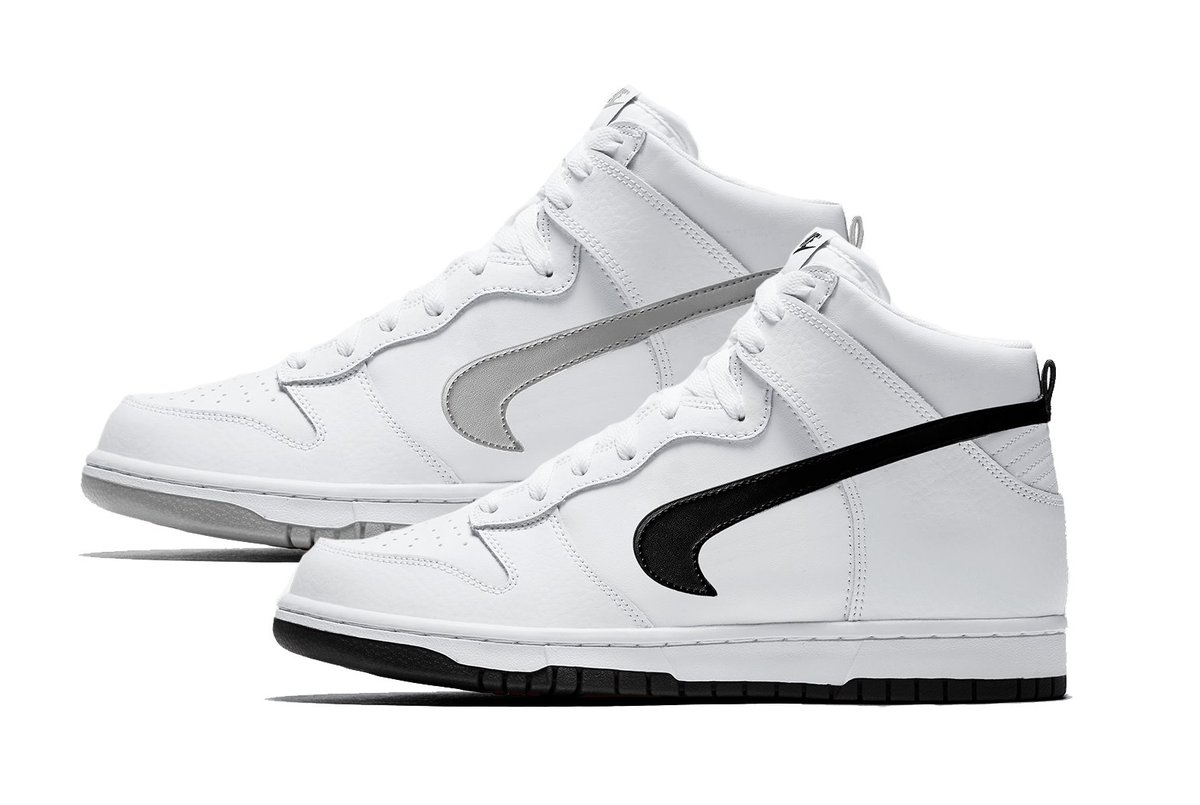 View Slam Jam X Nike Dunk High White Black Pics