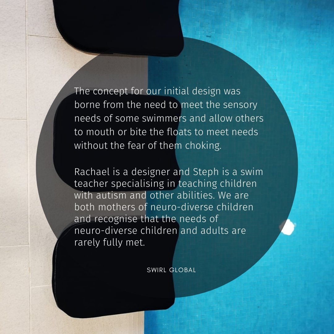 SWiRL_global's tweet photo. We started SWiRL because we found a need that wasn't being met. We spent weeks upon weeks researching and looking for something that would fit the gap. Unable to find what was needed we set about designing our own products. 
#sen #swimsafety #preventchoking #autsimaware https://t.co/QzJCDLrUgX