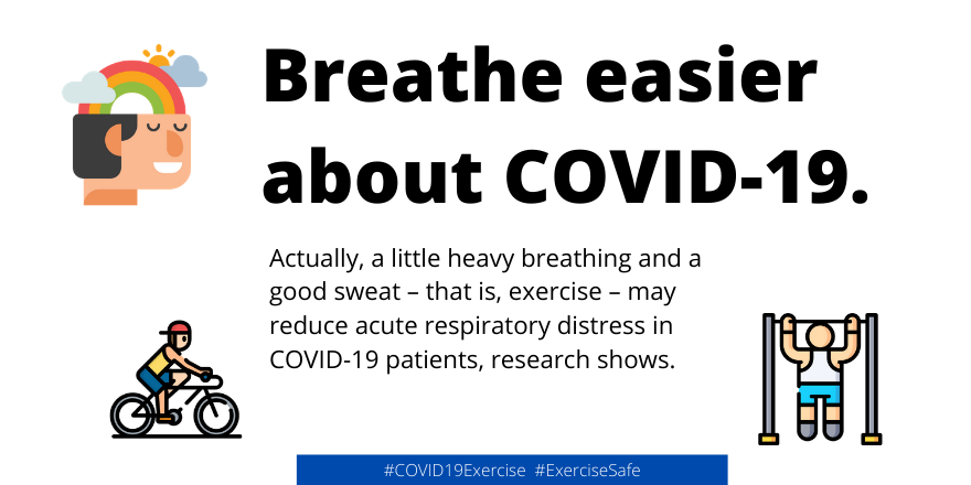 LMasc492's tweet photo. #COVID19Exercise is not just a #MentalHealth aid, but may also reduce acute respiratory distress in sick patients, according to a review by a @medicineuva researcher: https://t.co/IS3gKEbOAB #ExcerciseSafe #VCUCOVID19Comm https://t.co/QdU3FmZ0TW