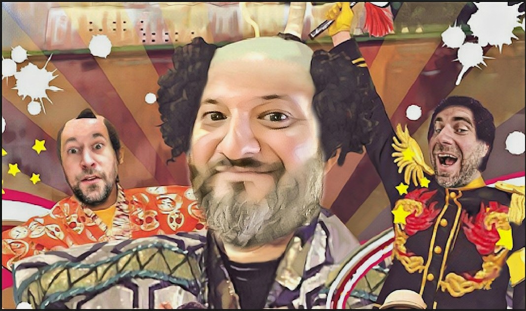 CMarq23's tweet photo. What are @BdalFal @DeeboF22 running from? They're not,they're running to @3SheetsCinema at 8:30PM EST on @squawkr_app @FalRadio to watch MXC!!!! We also need 5 participants for our live contest! Winner gets a prize https://t.co/D7aCActTNC