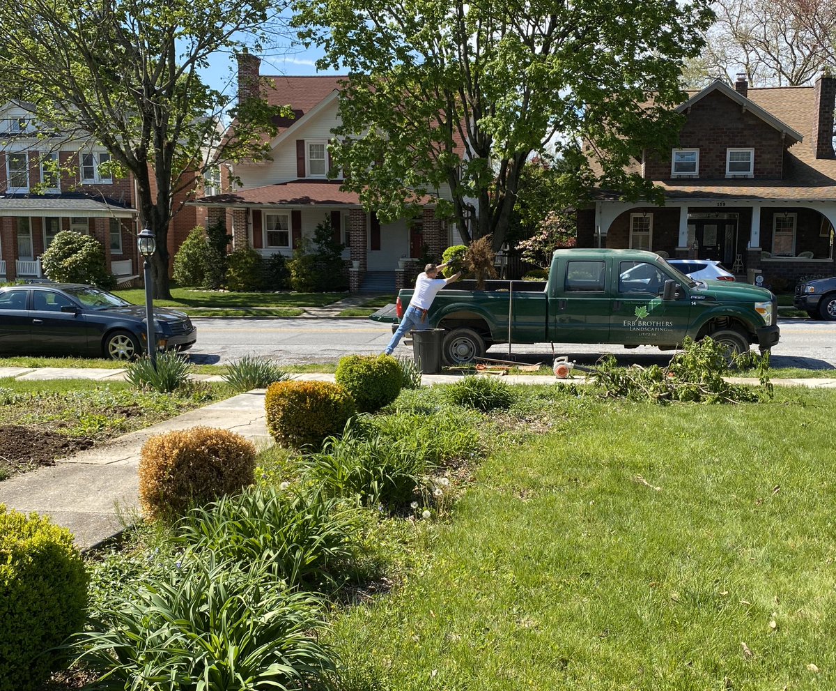 MelissaHBurg's tweet photo. When your dad and your brother are horticultural experts and come together with all their decades of experience... 🏡 Phase 1 of the new front and backyards is finally underway! #StayTuned #Freys #HomeSweetHome https://t.co/flDzxu2hE6