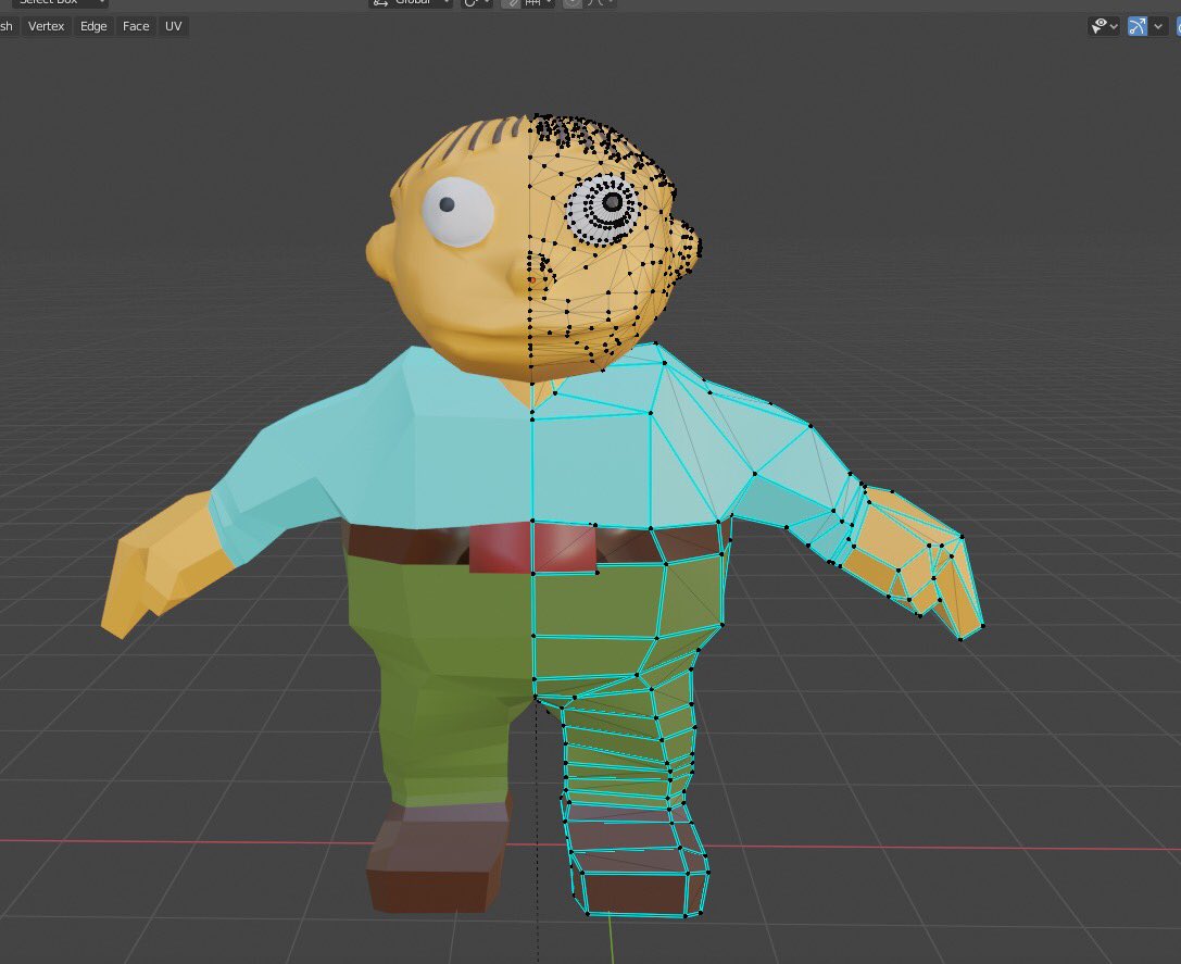 giveno_quarter's tweet photo. I ended up giving Ralph some proper clothing! #simpsons #screenshotsaturday #dart #blendercommunity #b3d #render #dmodeling #cgi #blender #lowpoly #animation #dmodel #dartist #cyclesrender #drender #blender3d #blenderrender #unity #ue4 #rendering #blendercentral #blenderart https://t.co/fhiZqANtuz