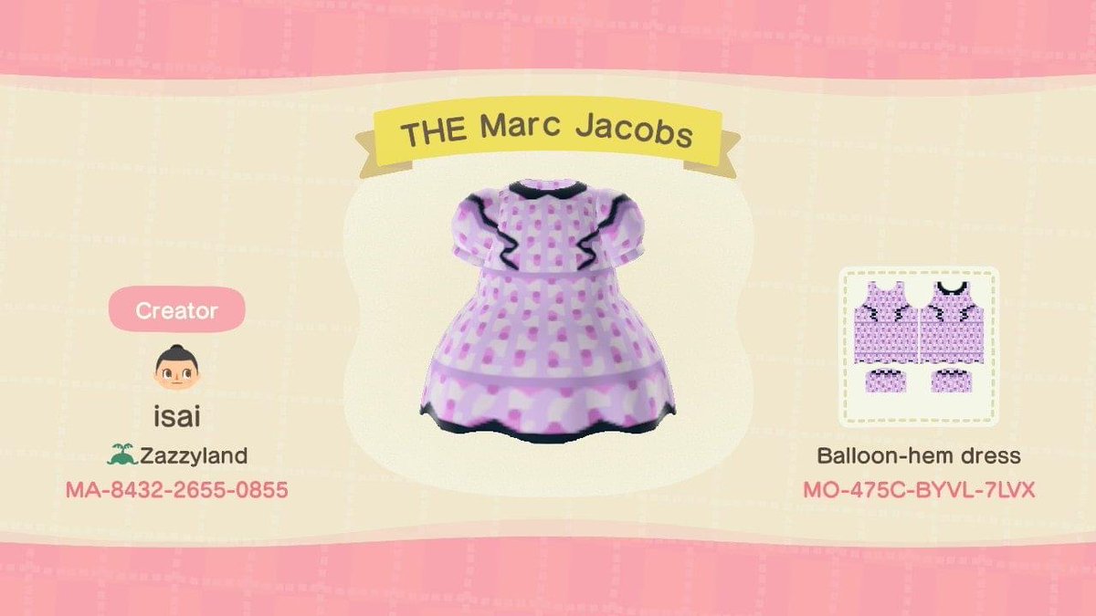 Бренды Marc Jacobs и Valentino выпустили цифровые коллекции одежды в Animal Crossing: New Horizons