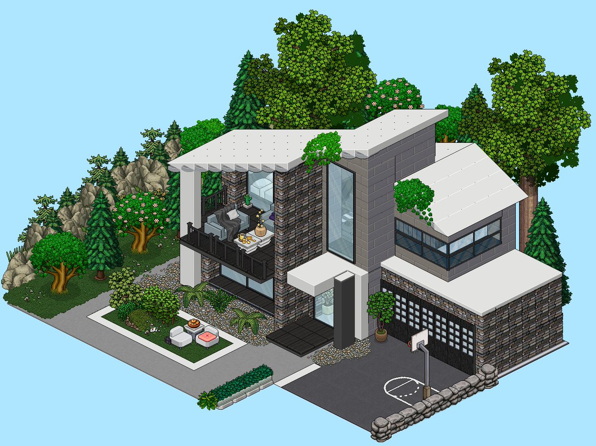 🏠Exterior de Casa Moderna ✨
SpeedBuild: youtu.be/OTMtcHZblj4
<a href="/HabboUnwired/">Unwired</a> 
🛠️Construido en <a href="/habboxfrance/">Habbox</a> 
(Estoy practicando los exteriores, aún me cuestan haha)