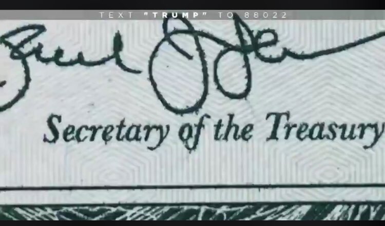 3/ Specifically The Federal Reserve, the Dept of Treasury, & a signature for the Secretary of Treasury, plus Andrew JacksonDo you know whose signature that is?Jacob J. Lew