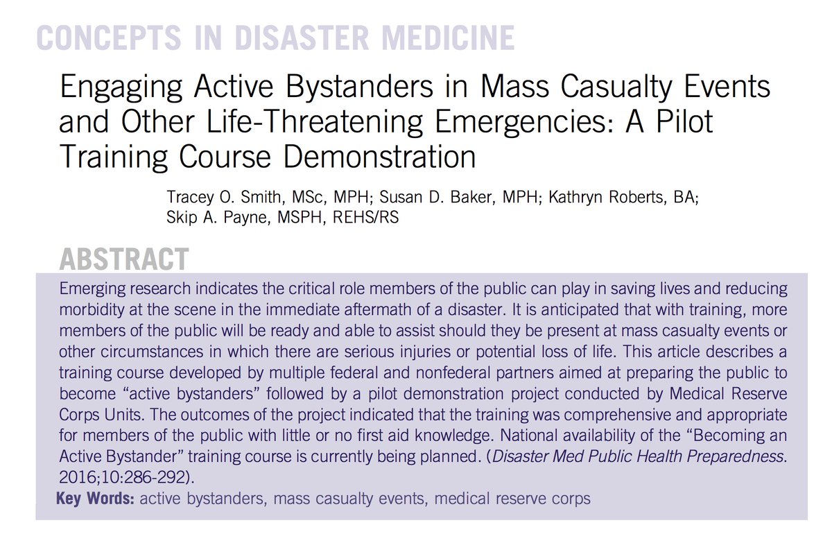 NoobieMatt's tweet photo. Because, even in 2020, not all disaster preparedness involves COVID.
We still need to train and equip #SpontaneousResponders to close the #DisasterGap.
This may be one way to do so.
Ping @emedtox @TacTrauma @ATMA_Tactical @UKTacMed @PoliceMedics @MCGOpMed
#FOAMed #FOAMems https://t.co/DEinykWRBY