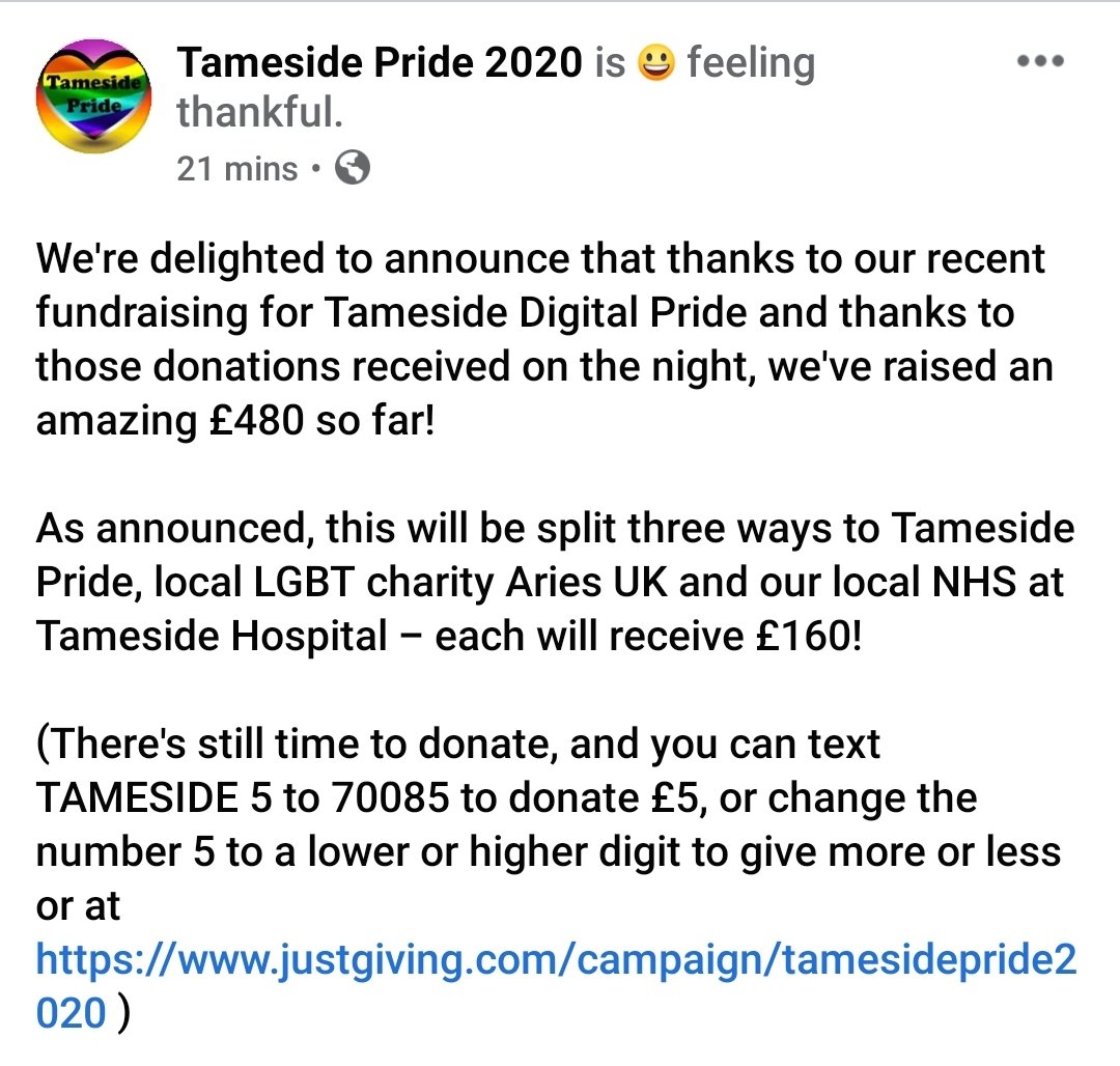 Tameside Pride tweet media