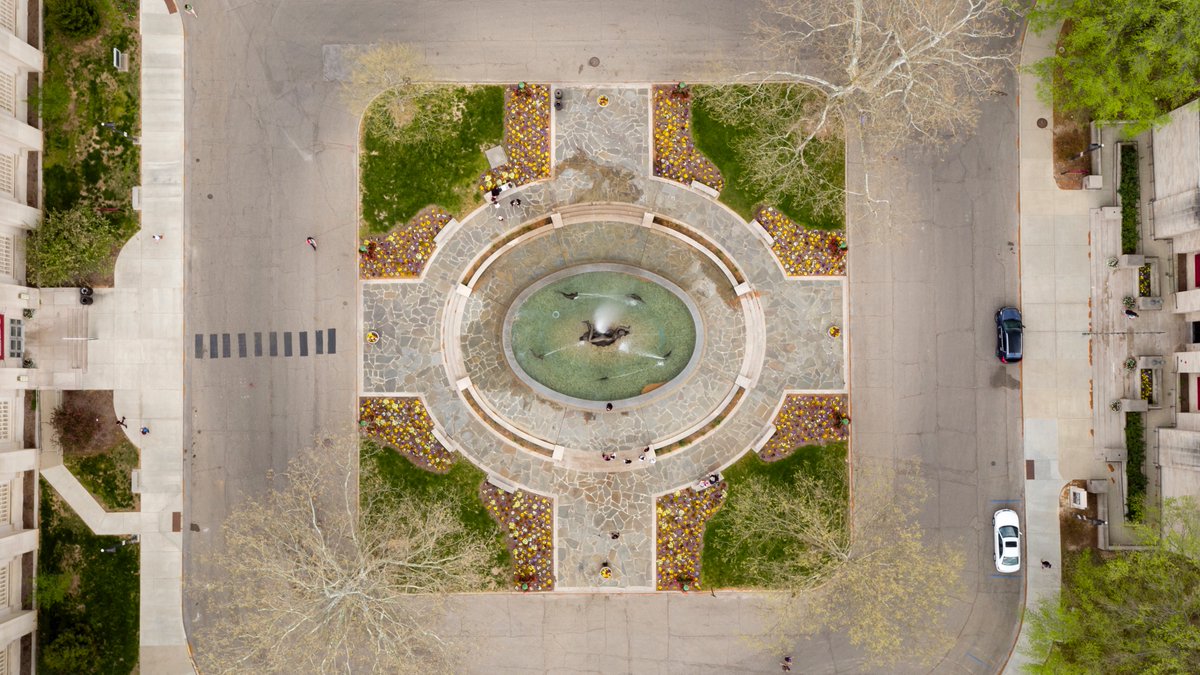 It's not really spring at IU until Showalter Fountain is turned back on.