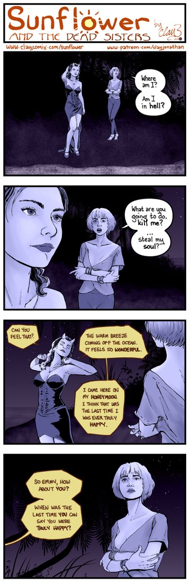 ClayComix's tweet photo. Sunflower and the Dead Sisters: The Thread #37 #sunflower #claycomix https://t.co/AlDULT9Ddj
