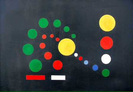 DeCromarty's tweet photo. #Soldevilla, llegada a París, conoce las vanguardias europeas, y fue muy influenciada por la #abstracción. Junto a su marido Pedro de Oraá, y otros, fueron los pioneros del #concretismo o la #abstracción cubana en la #Cuba y fundaron el grupo Los Diez Pintores Concretos / Los 10. https://t.co/vJxtVg6jle