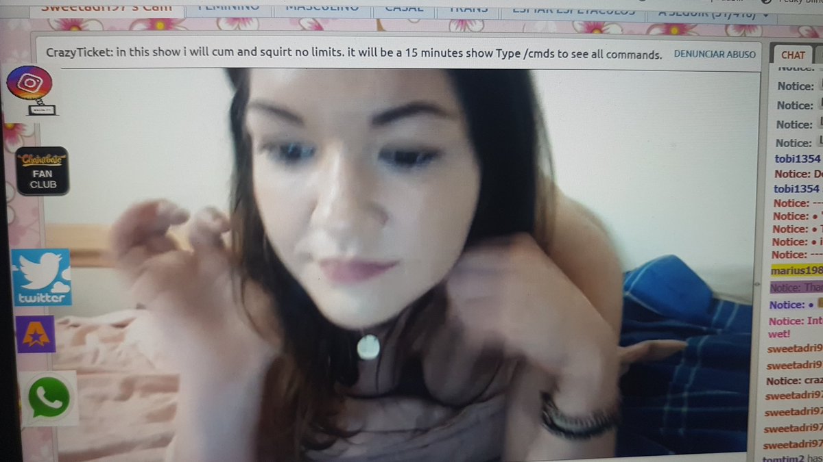 Sweetadri5's tweet photo. #crazyticket running now on #chaturbate only 30 tokens
make me #squirt and #cum https://t.co/iFh4ST5YvL
