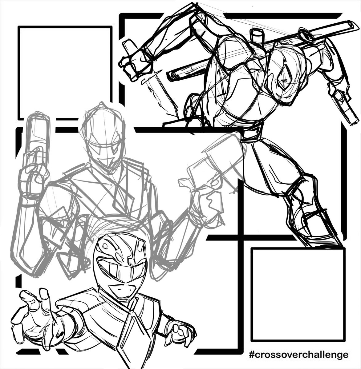 giuliagualazzi's tweet photo. Work in progress🥳 #deadpool and #redranger \ #powerrangers 
#crossoverchallenge #drawing #fanart #lineart #art #artwork #comicart #comicartist #illustration  #artoftheday  #artist  #cartoon #inked #cartoonart   #marvel #boomstudios #new #workinprogress #sketch #roughsketch https://t.co/D2ve395QVe