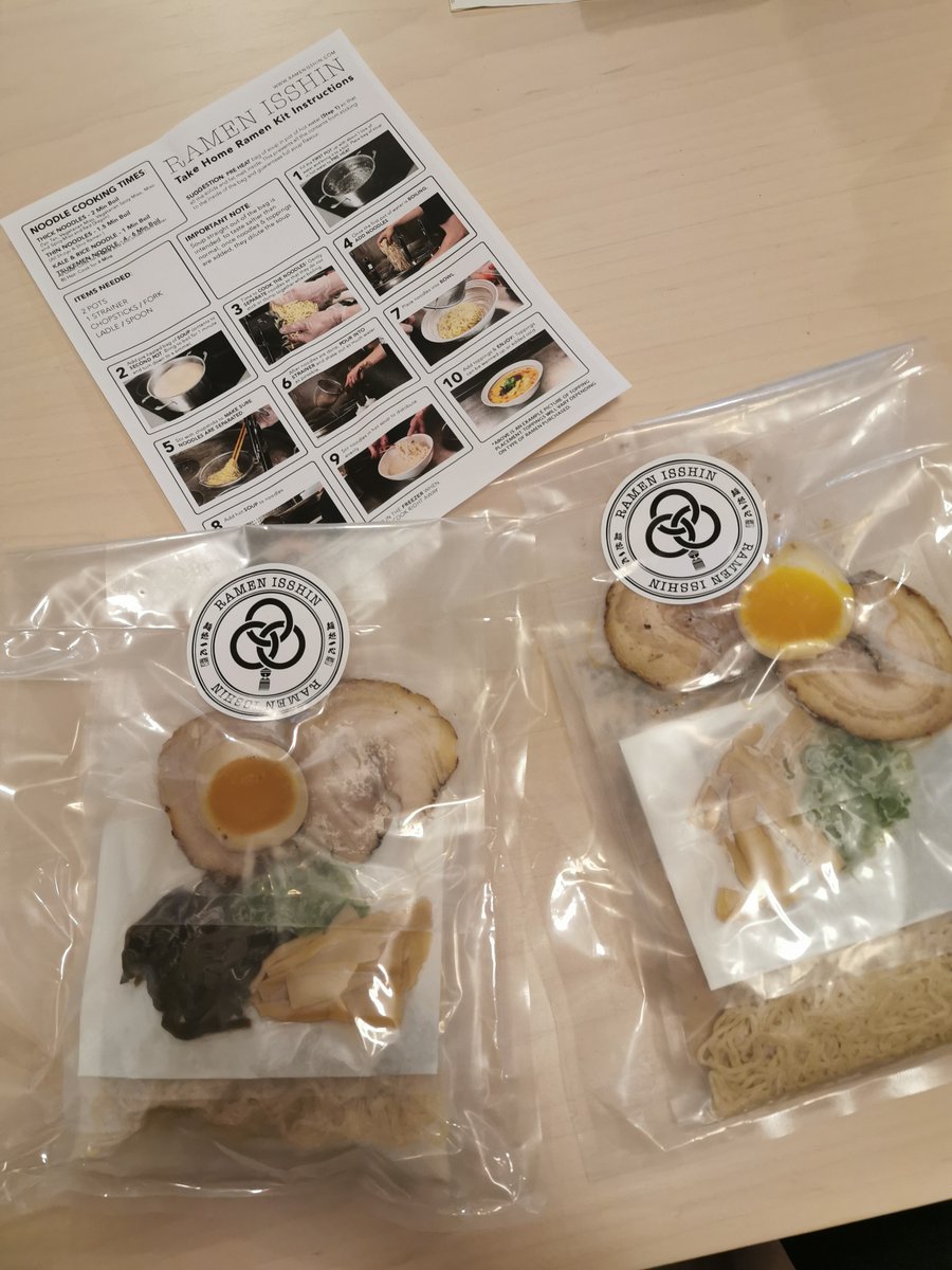 MoVernie's tweet photo. #RamenIsshin, my favourite Ramen Shop in Toronto, Canada gave me Ramen Kits to try &amp; taste. It's in the #BetaTasting stage.

Check out my #MoVernieBLOG on my experience https://t.co/WVNGbg3qcI

@RamenIsshin #RamenKit #RamenLove #Toronto #Food #Blog https://t.co/eTyG4WYWZc