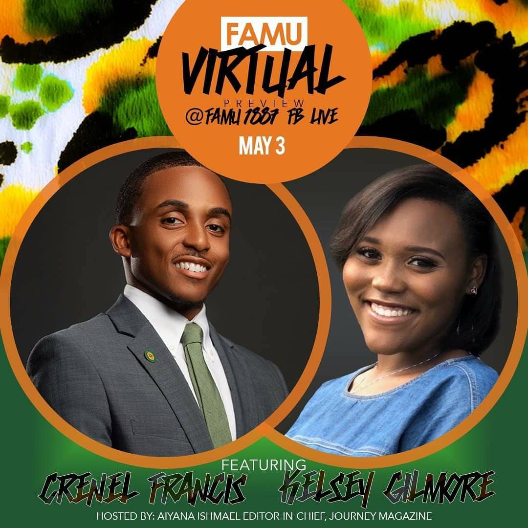 FAMUNationalAA's tweet photo. #FAMUpreview goes virtual on Mon., May 4 at 4 p.m. on @FAMUtube1887 to show prospective students what life is like on the "Hill." ππ
Sun., May 3, 4 p.m.
Q&A on Facebook Live @FAMU1887
Mon., May 4, 4 p.m.
Virtual Preview on YouTube - @FAMUtube1887 https://t.co/xwvoI1dZot
