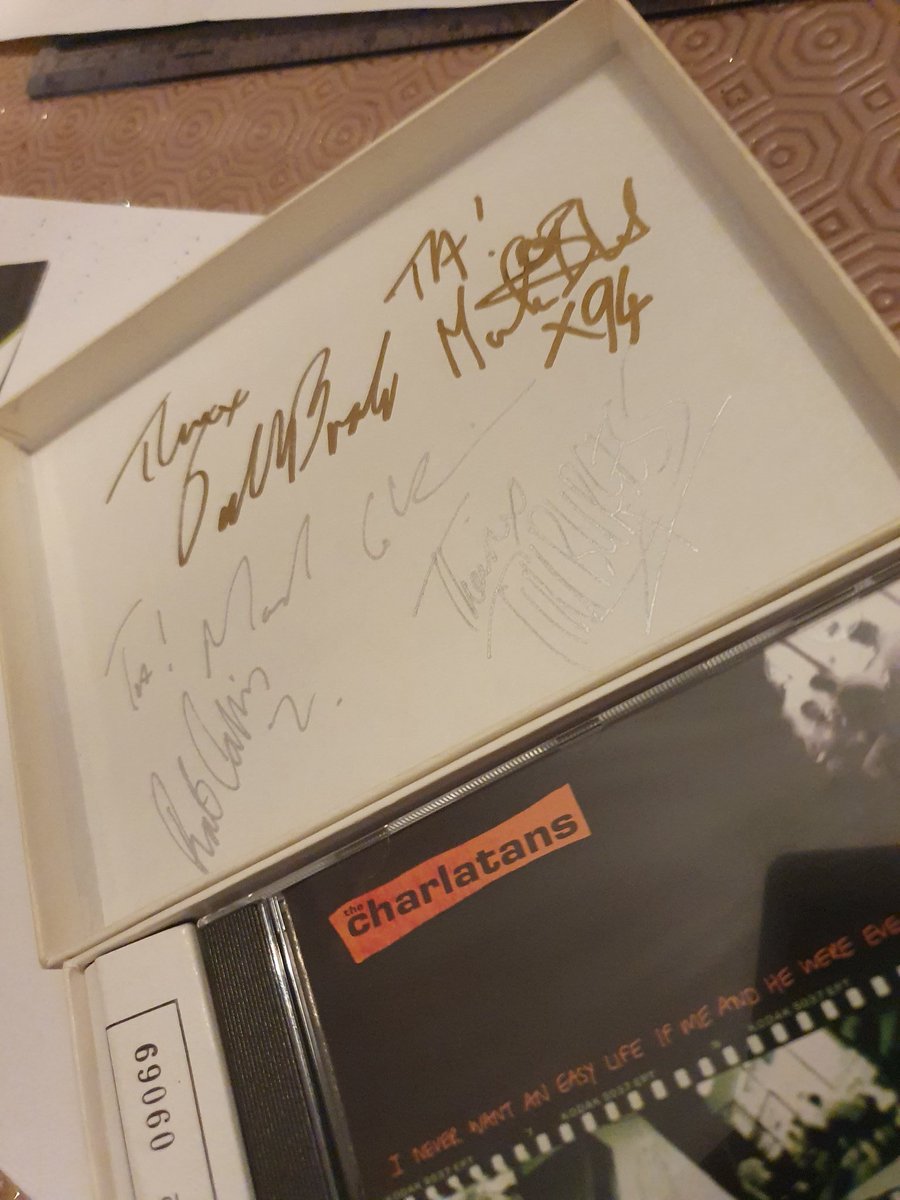 ianhorton68's tweet image. My only bit of Rob Collins memorabilia x❤ #keyboardwizard #TimsTwitterListeningParty