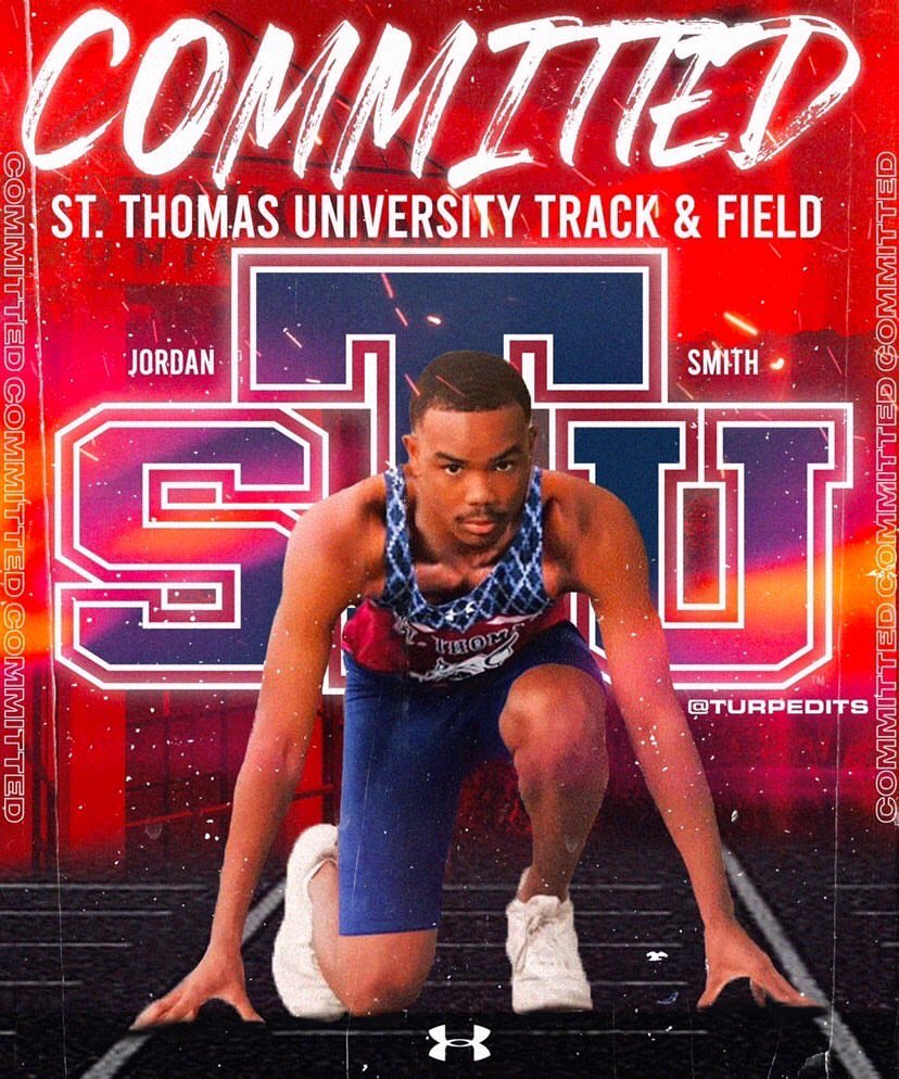 zombiemanjay's tweet photo. Blessed to announce that I’ll be furthering my academic &amp; athletic career for the next 4 years at @StThomasUniv 110% COMMITTED 🐾🔵⚪️🔴 @AJRochon22 @STU_Athletics https://t.co/CEISMRPdIH