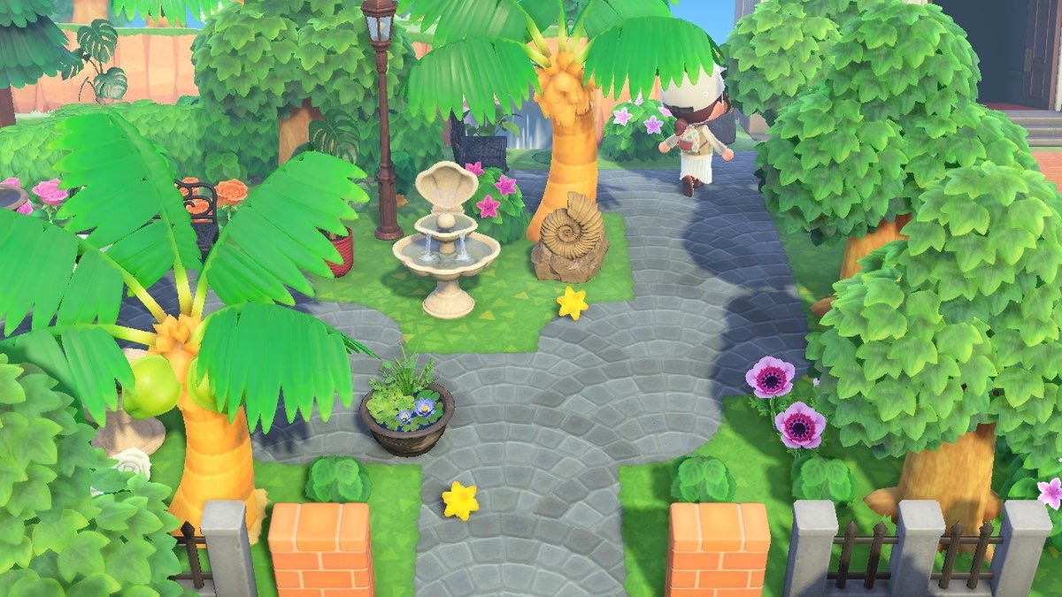 みみよ プスタポステ島 博物館の左に附属植物園をつくりました それっぽいだけですが Instaでお見かけした 博物館への素敵なアプローチを 参考にさせて頂きました そのうちガゼボとかパーゴラとかでるといいなぁ あつ森 T